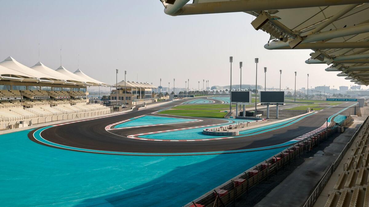 The Turn 5 North Grandstand Hairpin at the Yas Marina Circuit. — Supplied photo