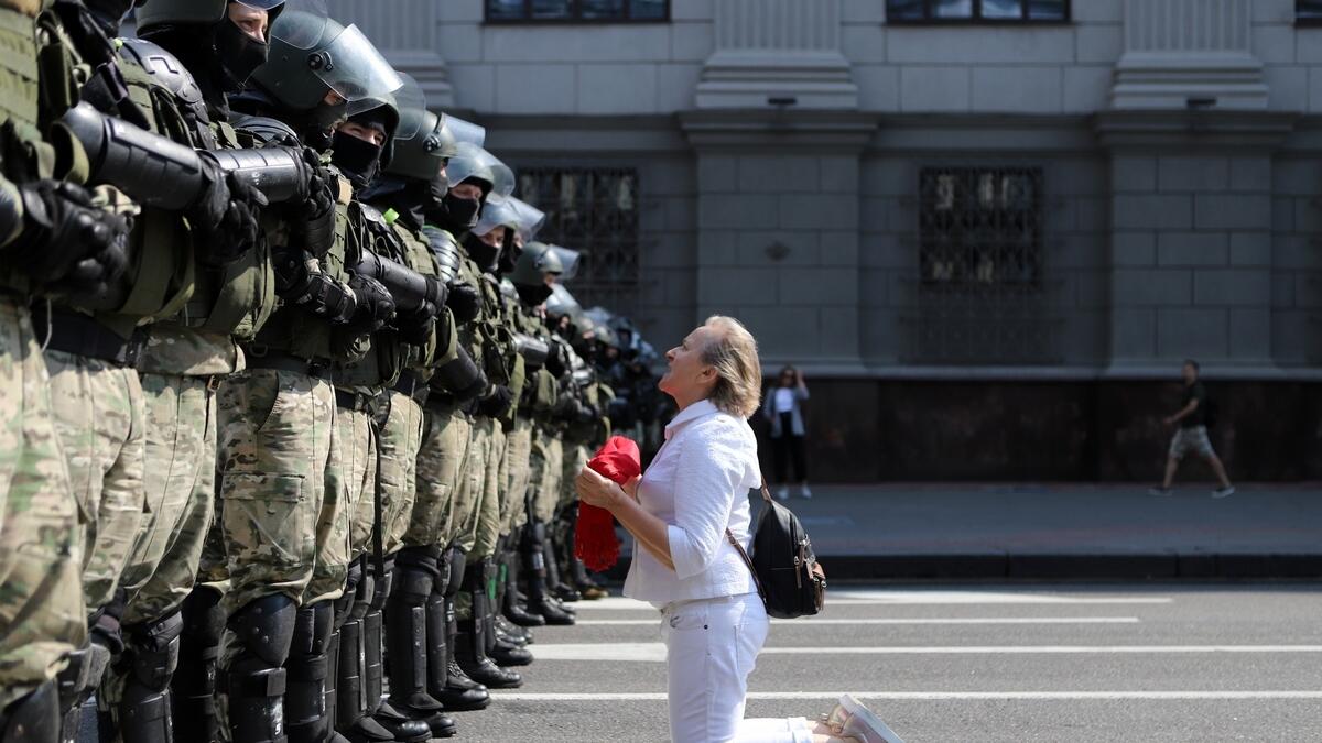 Belarus, Lukashenko, protest, Demonstrators, police