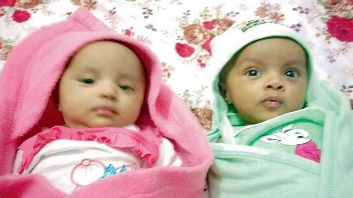Twins Alia and Yehia were conceived through the IVF/ICSI procedure, which took about a month to carry out. — Supplied photo
