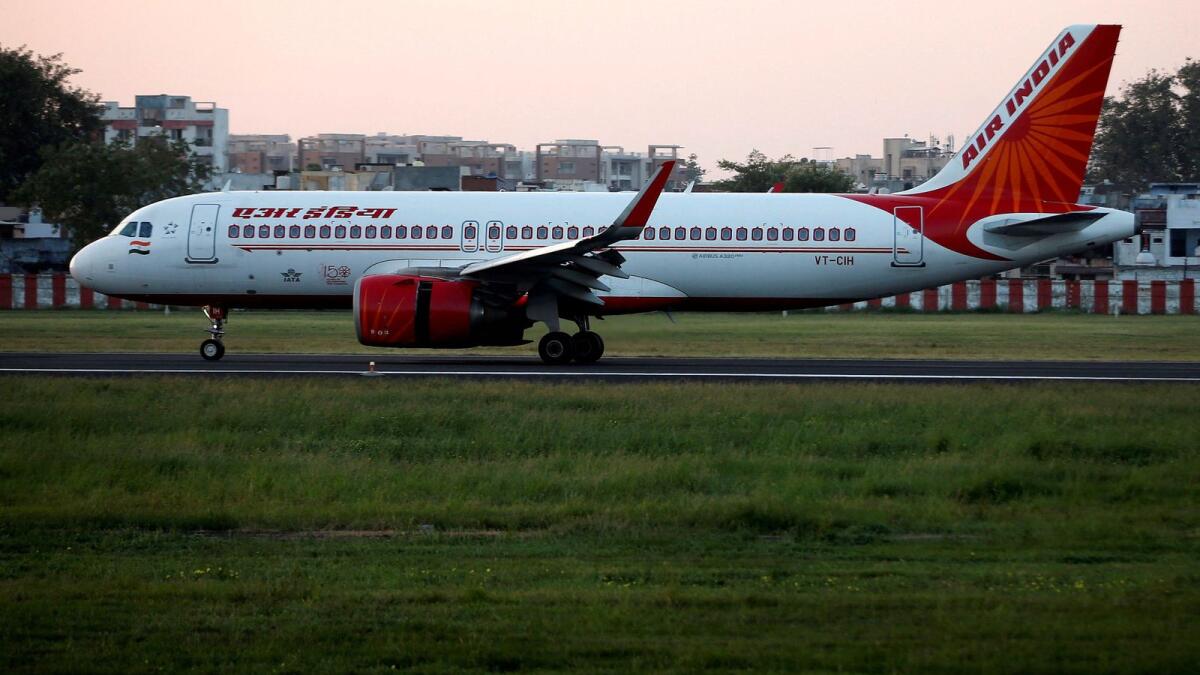 An Air India Airbus A320neo passenger plane moves on the runway in Ahmedabad, India. - Reuters file