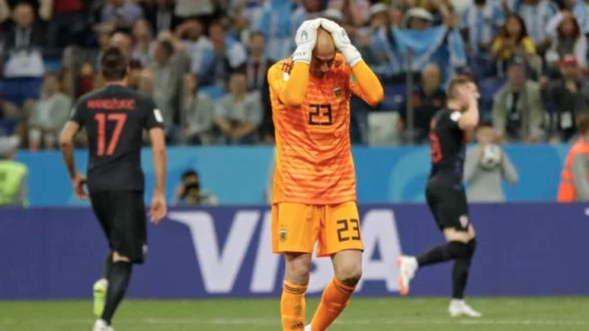 FIFA World Cup: Argentinian keeper Caballero hit hard by his error