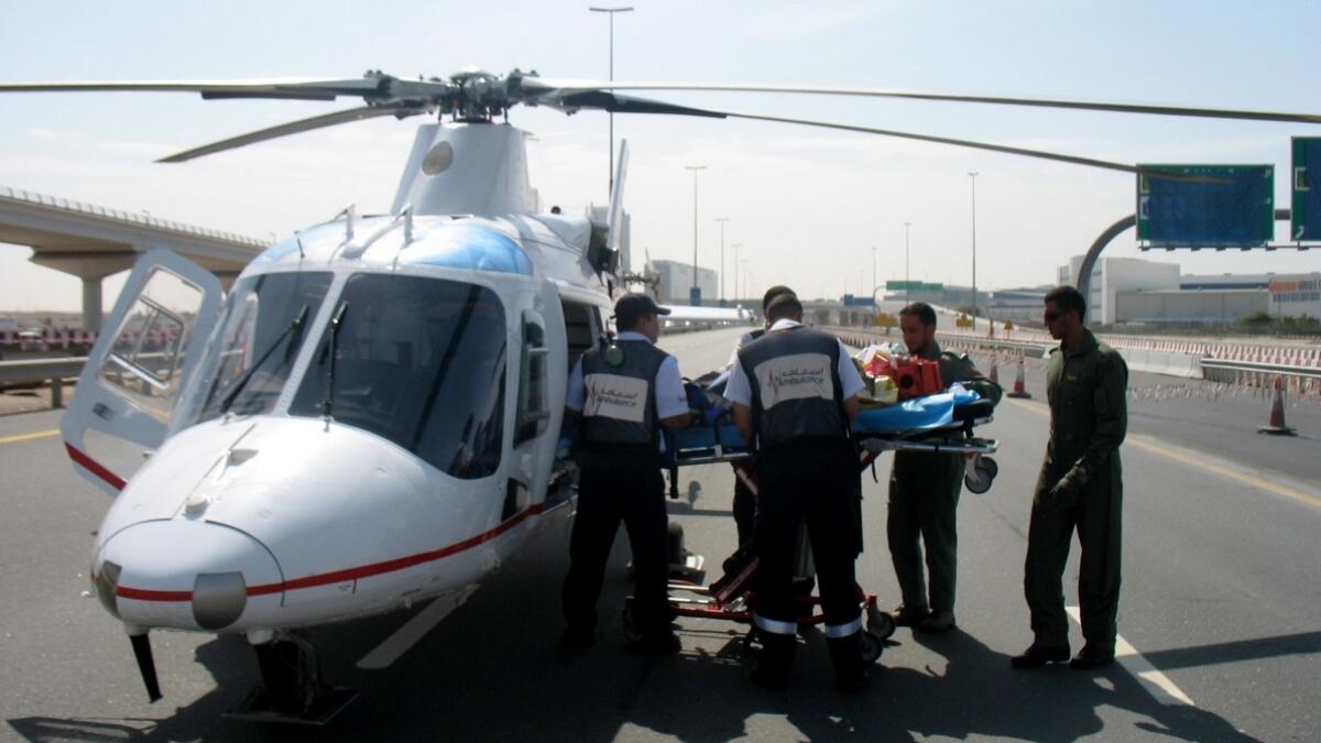 75 accident victims airlifted in Dubai last year