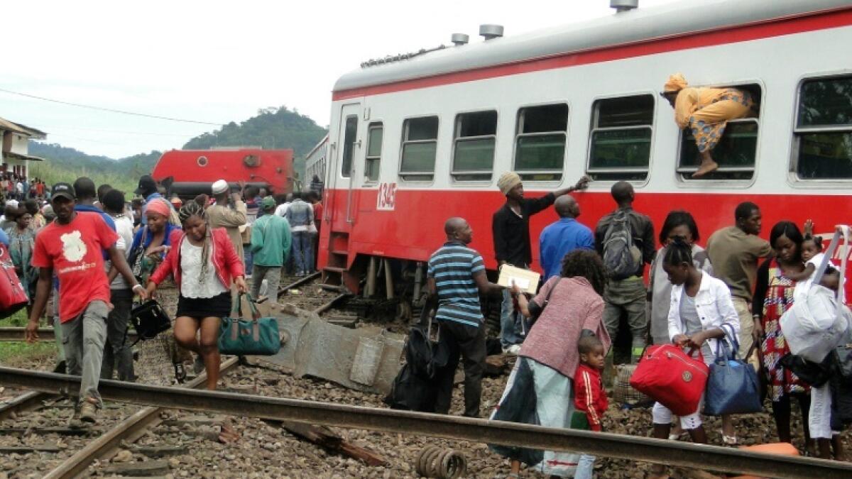 55 killed in Cameroon train derailment (Lead)