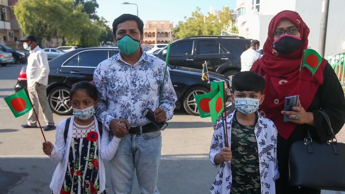 Bangladeshi expats marks Victory Day in Abu Dhabi on Wednesday.
