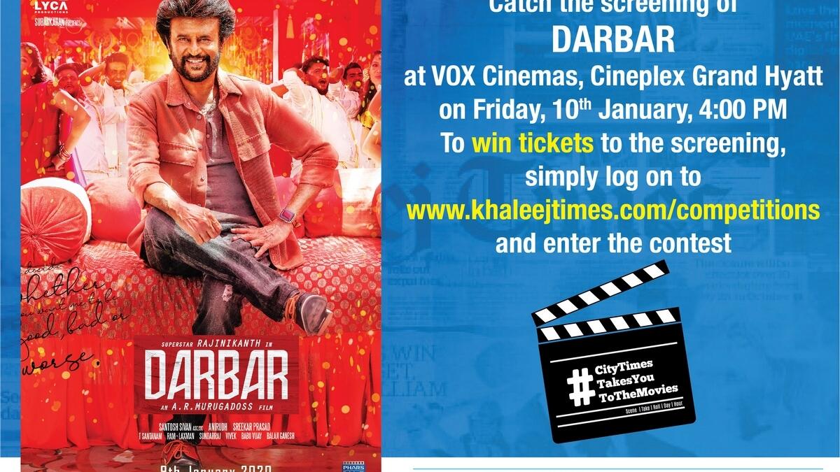 Win tickets for the movie 'Darbar'