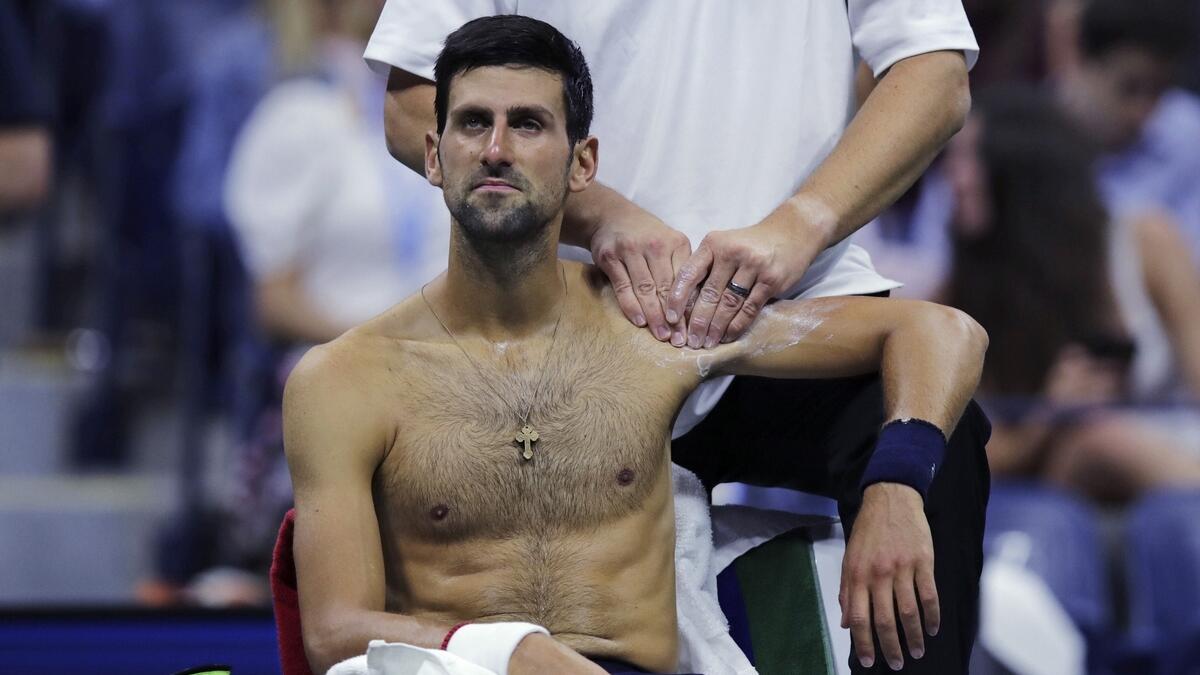 US Open: Djokovic troubled by shoulder pain