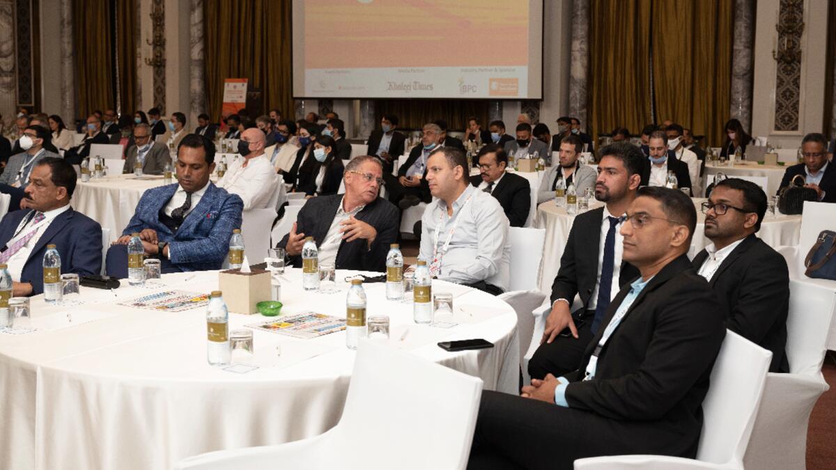 Delegates at the India UAE Israel Economic Summit in Dubai. KT Photo/Shihab
