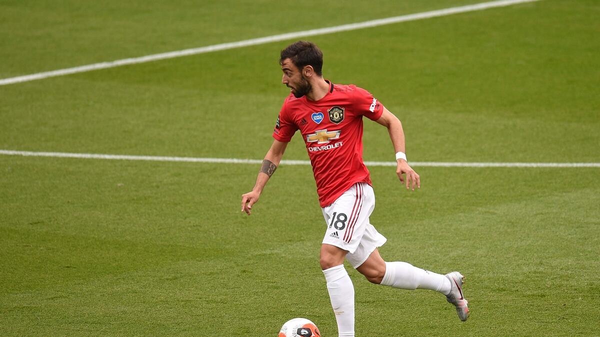 Bruno Fernandes scored in United's 2-0 win at Leicester on Sunday