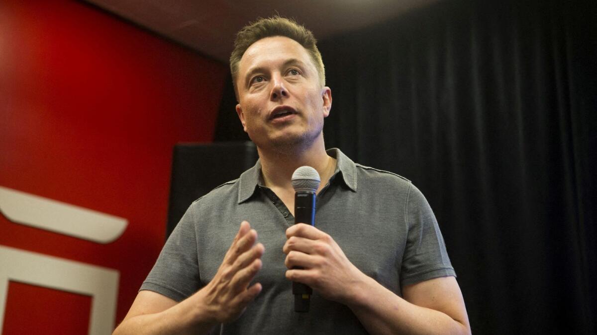 Elon Musk. — Reuters
