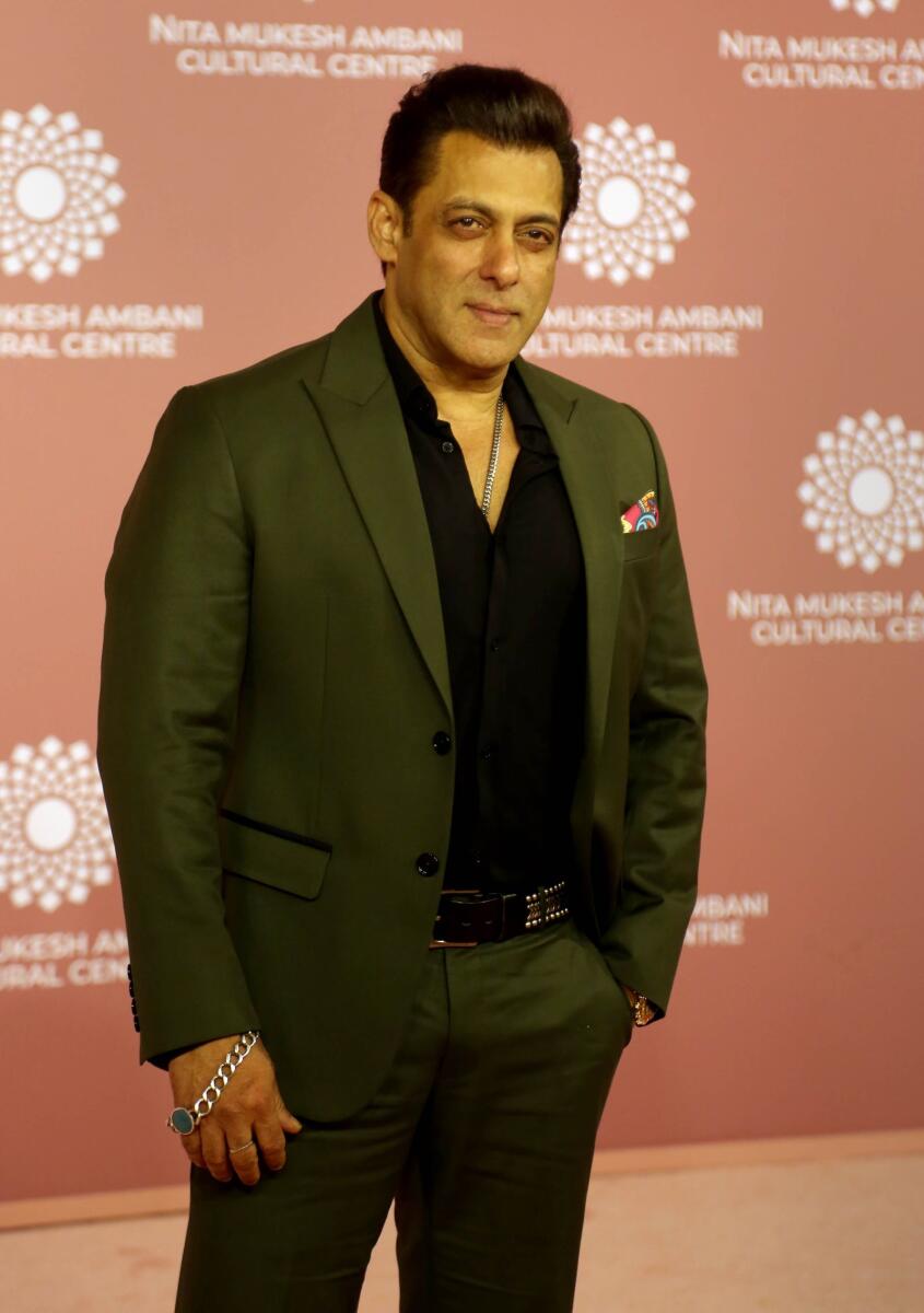 Superstar Salman Khan was dapper in a green suit