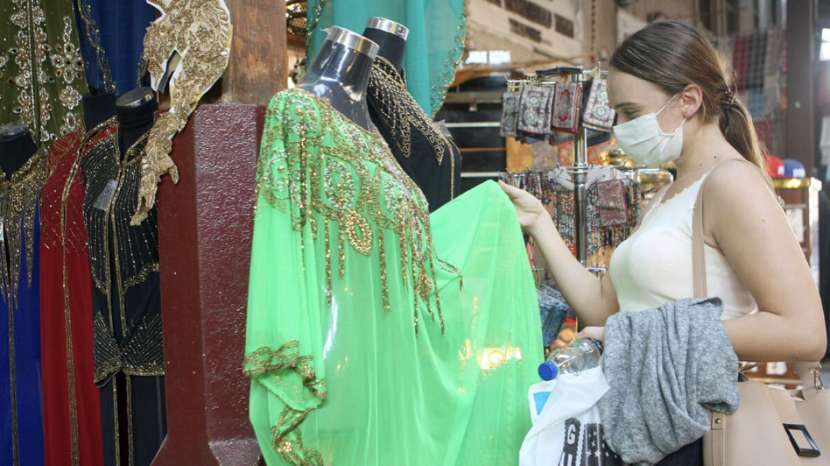 People shop for Eid Al Adha at Grand Souq in Bur Dubai. Photo: Muhammad Mustafa Khan/Khaleej Times
