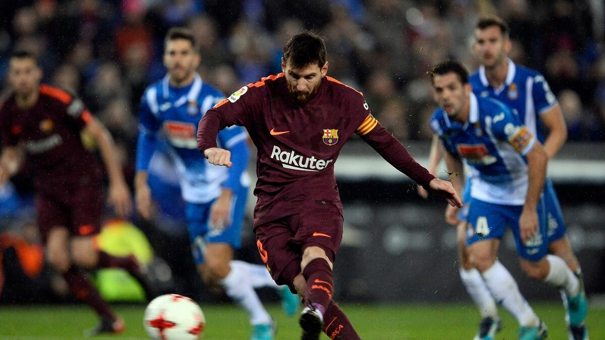 Messi misses penalty as Espanyol beat Barcelona