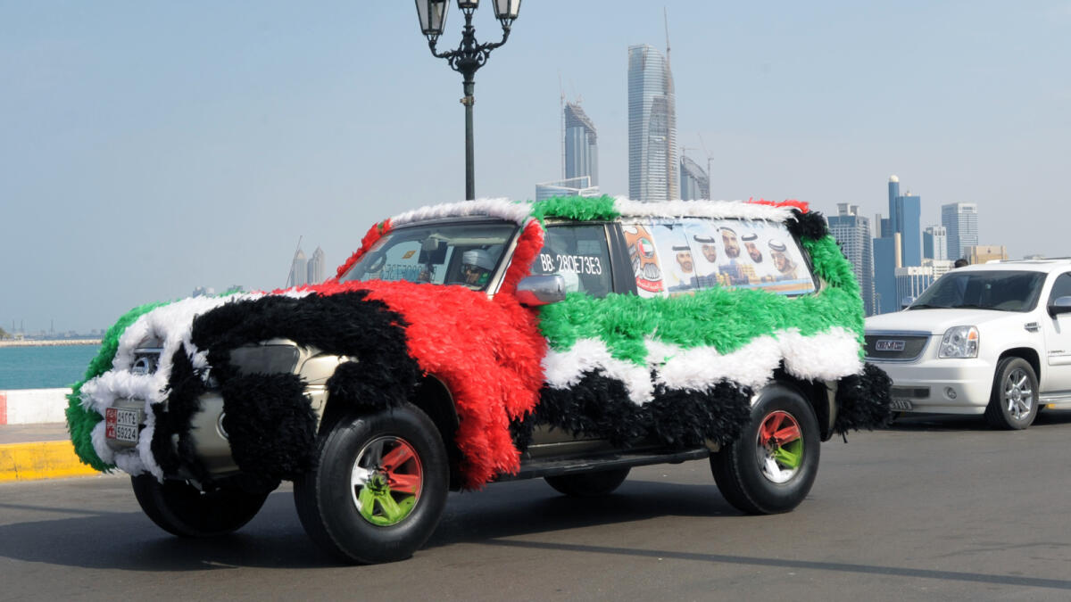 Abide by laws when decorating cars for UAE National Day