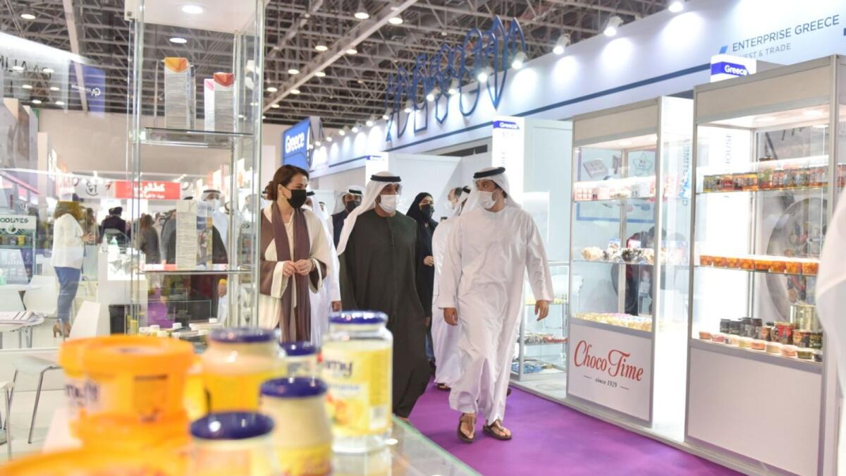 Sheikh Ahmed toured the show accompanied by Mariam Al Mheiri, UAE Minister of Climate Change and Environment, and Helal Saeed Almarri, director-general of the Dubai World Trade Centre Authority. — Supplied photo