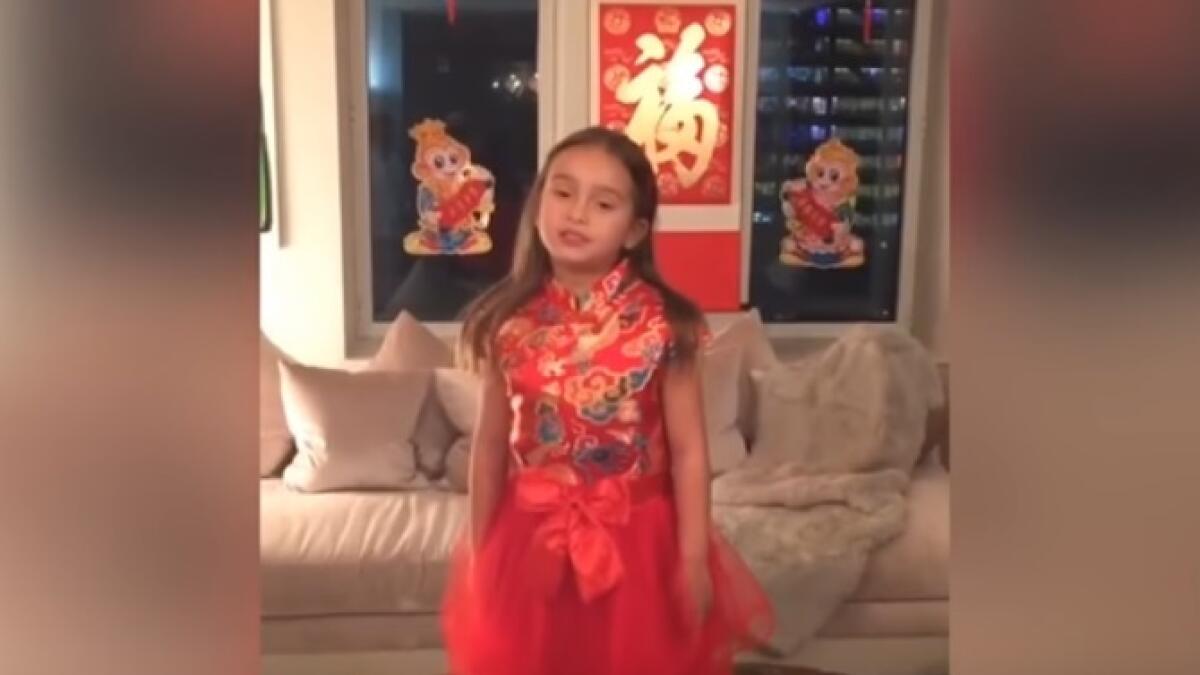 Trumps granddaughters Mandarin poem video goes viral
