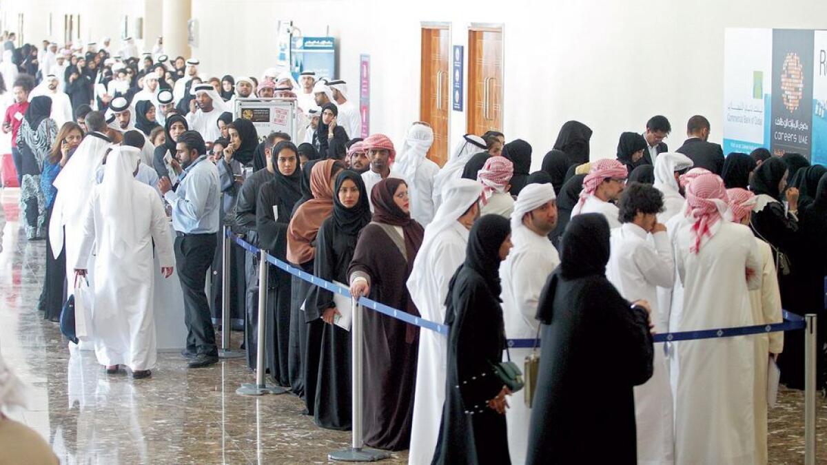 Emiratis throng to career fair in Dubai
