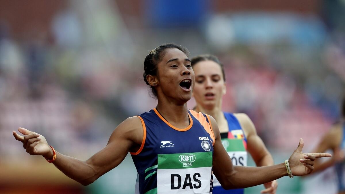 Hima Das was part of the Indian 4x400m mixed relay squad. (Reuters)