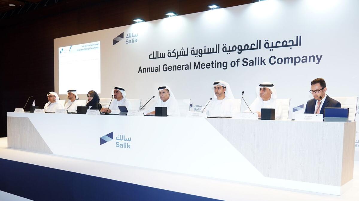 The Salik board of directors at the AGM. - Supplied photo
