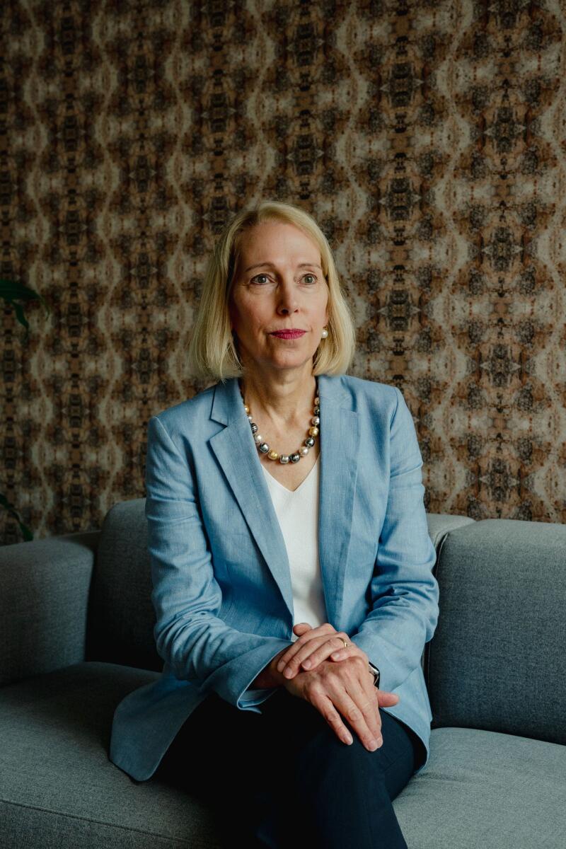 Joan Rohlfing, president and chief operating officer of the Nuclear Threat Initiative, an influential nonprofit group in Washington on August 3, 2023. — Shuran Huang/The New York Times