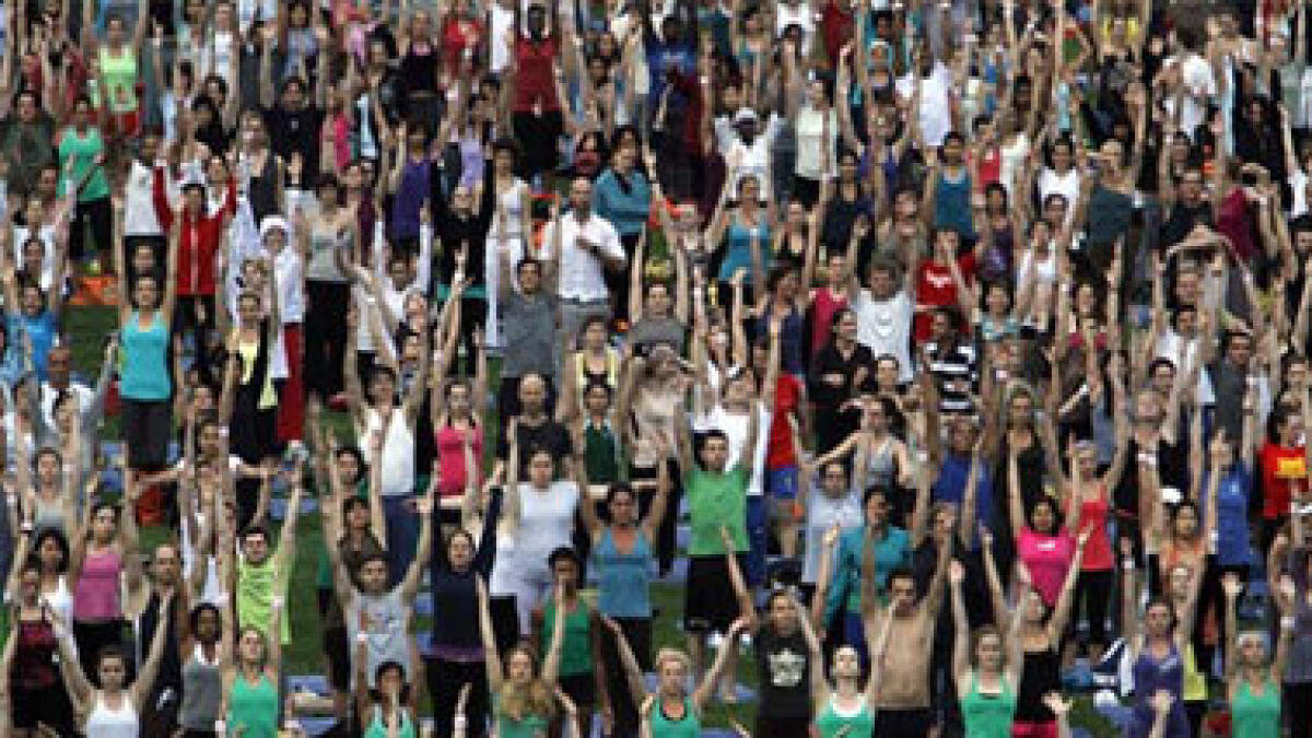 Massive preparations underway to commemorate Yoga day at UN