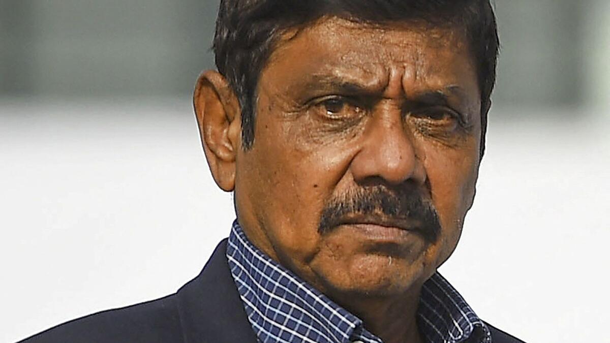 Sri Lanka's first Test captain Bandula Warnapura. — AFP file