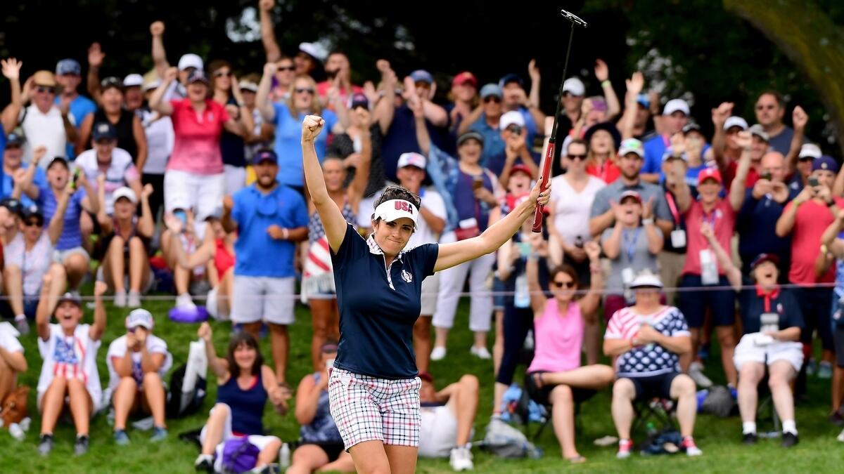 United States crush Europe to retain Solheim Cup