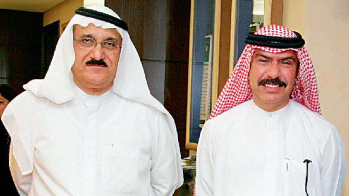 Abdul Rahman Falaknaz (right), chairman of Dubai Cricket Council, and Mohammad Redha Abbas, vice-chairman of the council