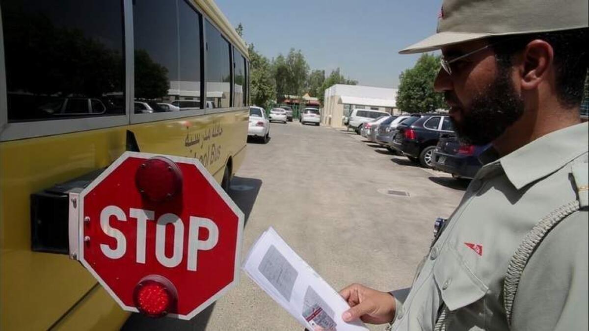 Dh1,000 fine for driving past school bus stop sign in UAE