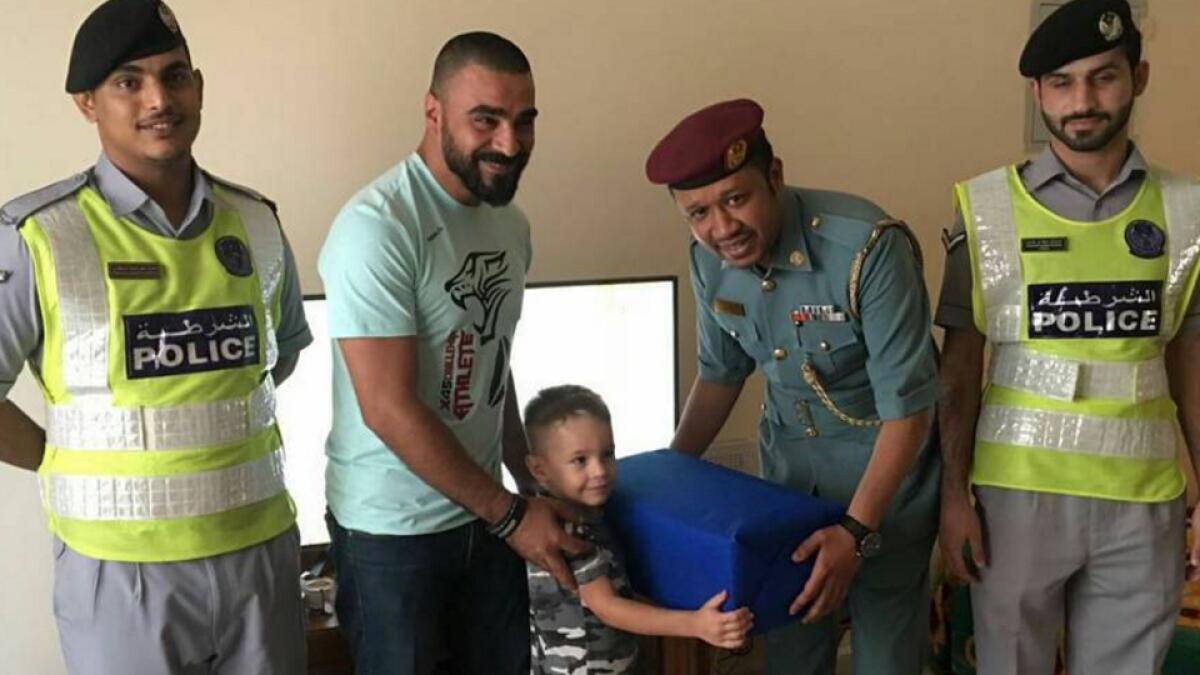 Photos: Missing boy reunited with family in Ajman