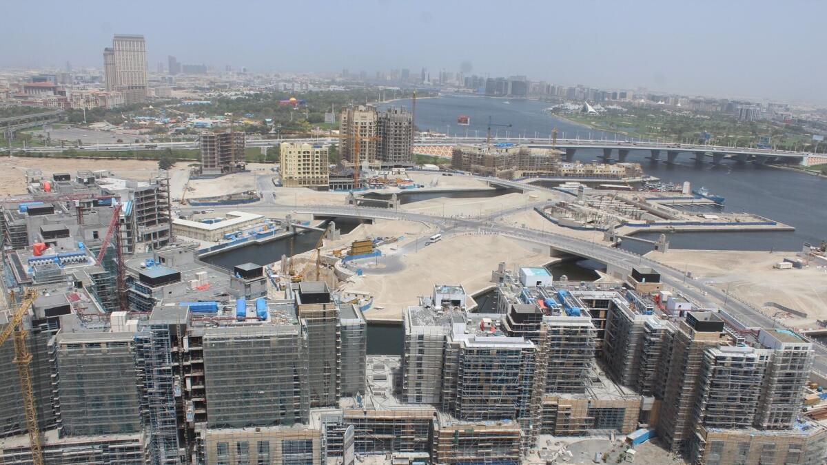 Manazel Al Khor includes 98 apartments, slated to be handed over by the end of this year.The Dubai Wharf, featuring 582 homes and 110 retail and F&amp;B outlets, is being developed in phases.