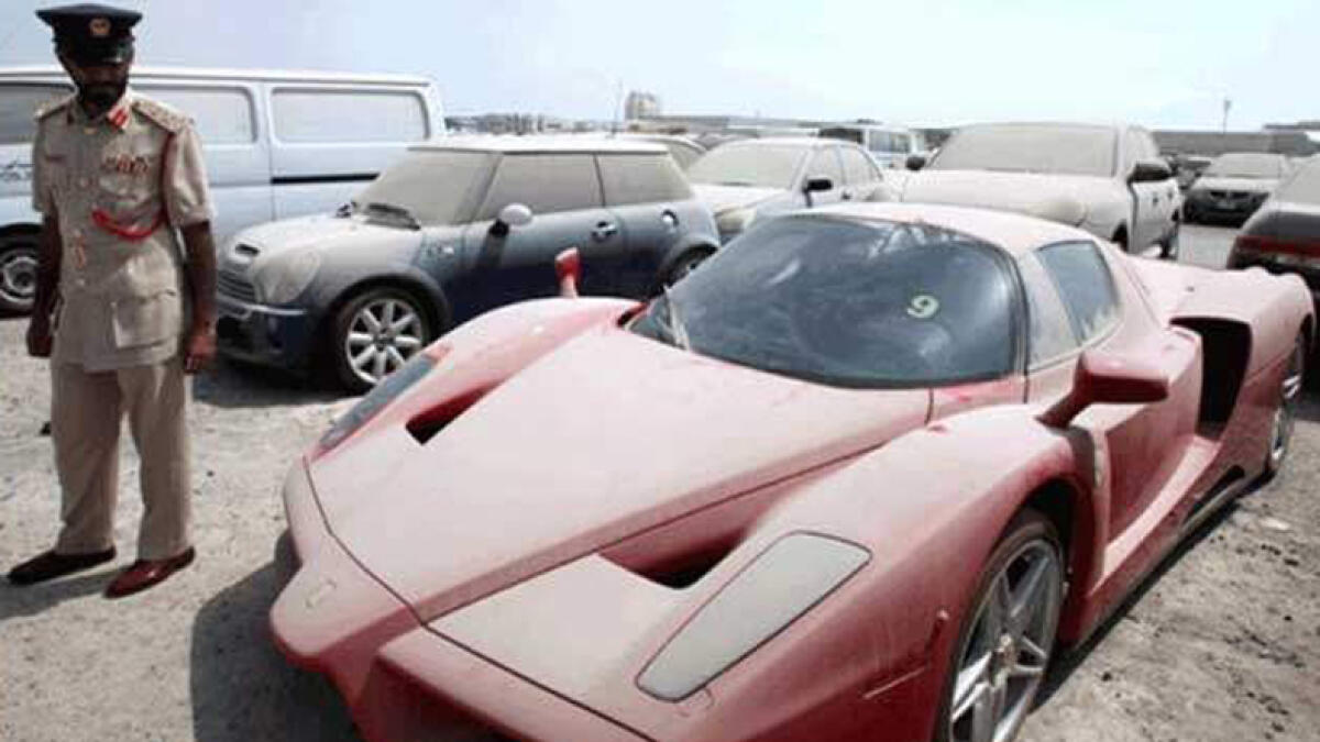 654 confiscated cars in Dubai to be sold after May 25