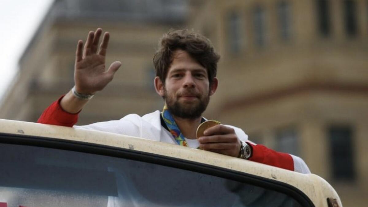 Team GB's Tom Ransley during the homecoming parade after the Rio Olympics. - Reuters file
