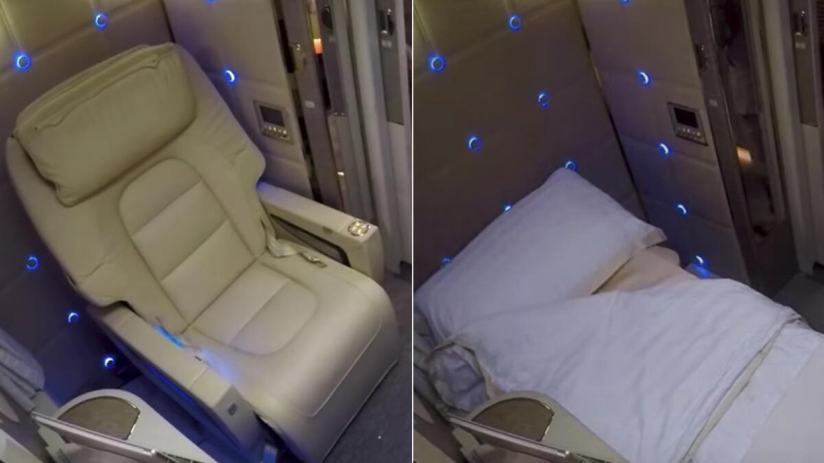 Video: Dubais Emirates offers passengers transforming seats