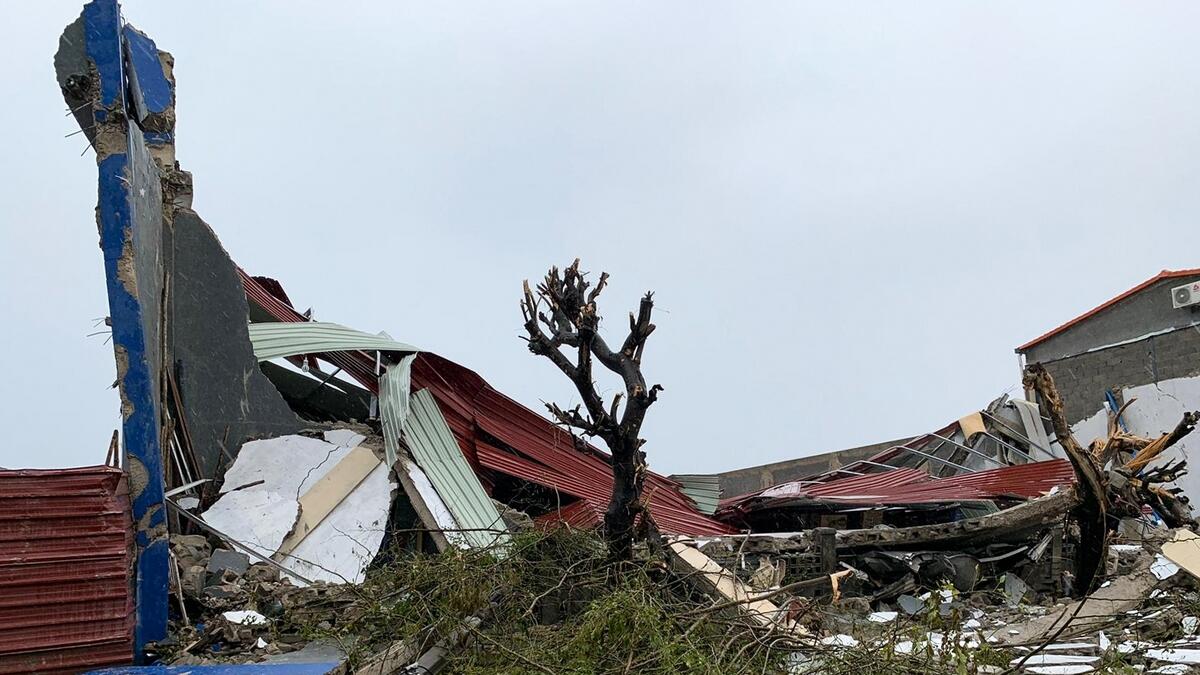 This picture taken and released by the United Nations World Food Programme (WFP) shows damages in Beira, Mozambique, in the aftermath of the passage of the cyclone Idai.- AFP