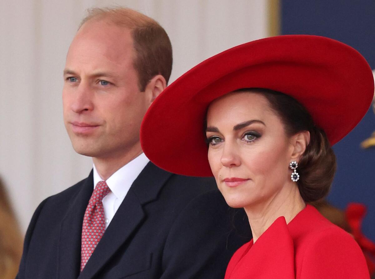 Prince William, left, and Britain's Kate, Princess of Wales. — AP file