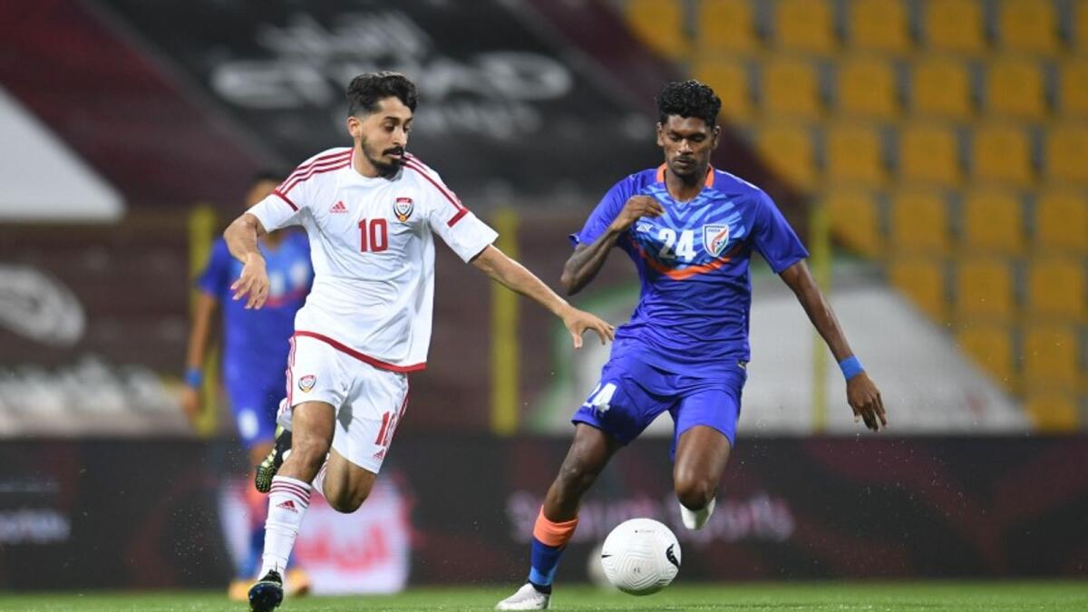 Such was the UAE's dominance that Igor Stimac's India team did not even get a single shot on target. (UAEFA Twitter)