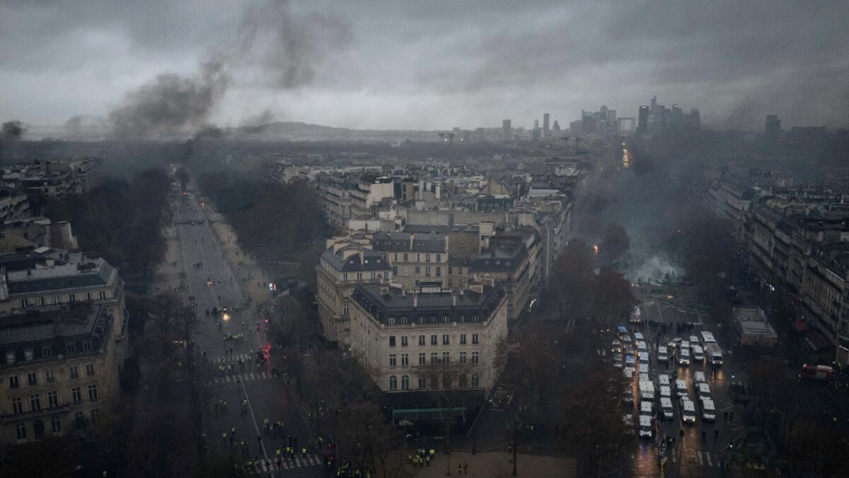  133 injured, 412 arrested as protest turns ugly in Paris