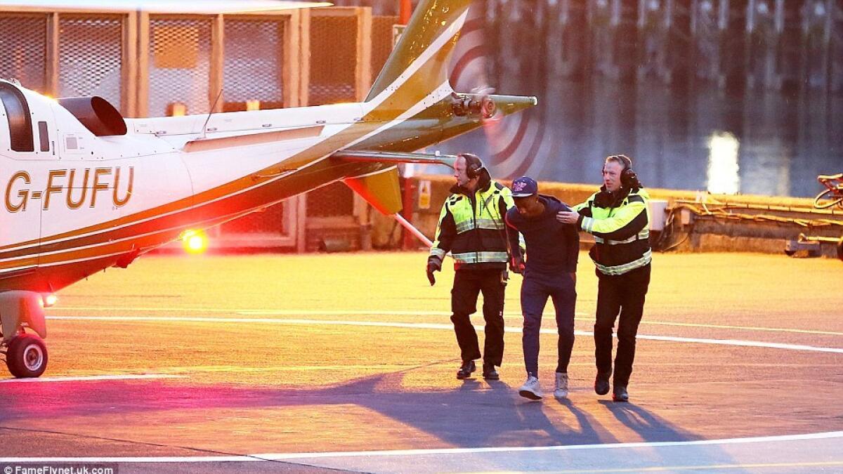 Football star nearly gets beheaded on helicopter flight