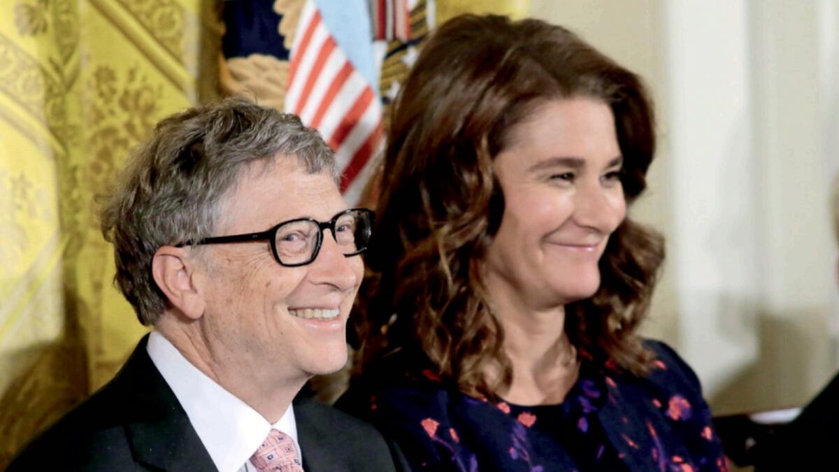 Bill and Melinda Gates. — Reuters file
