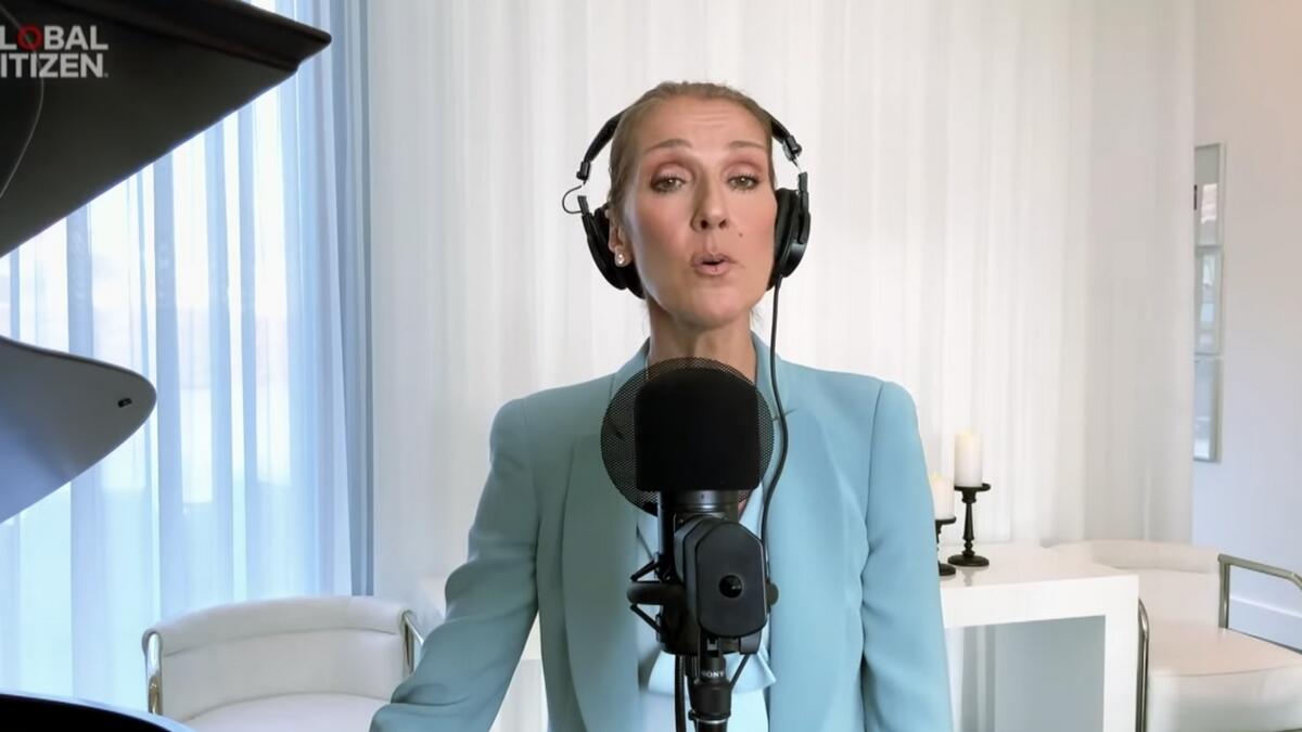 Celine Dion along with Andrea Bocelli, Lady Gaga, Lang Lang and John Legend sing 'The Prayer'