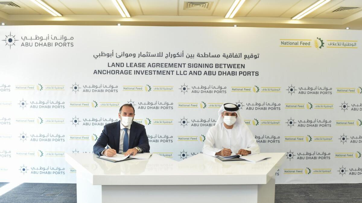 Signing of 50-year lease with Abu Dhabi Ports for the development of grain storage and processing facility at Khalifa Port