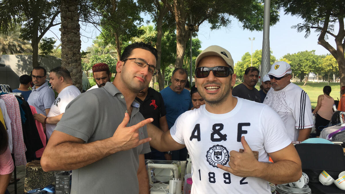 Marwan and Sam are taking part in the flea market for the first time and it's 'quite entertaining' according to the duo.