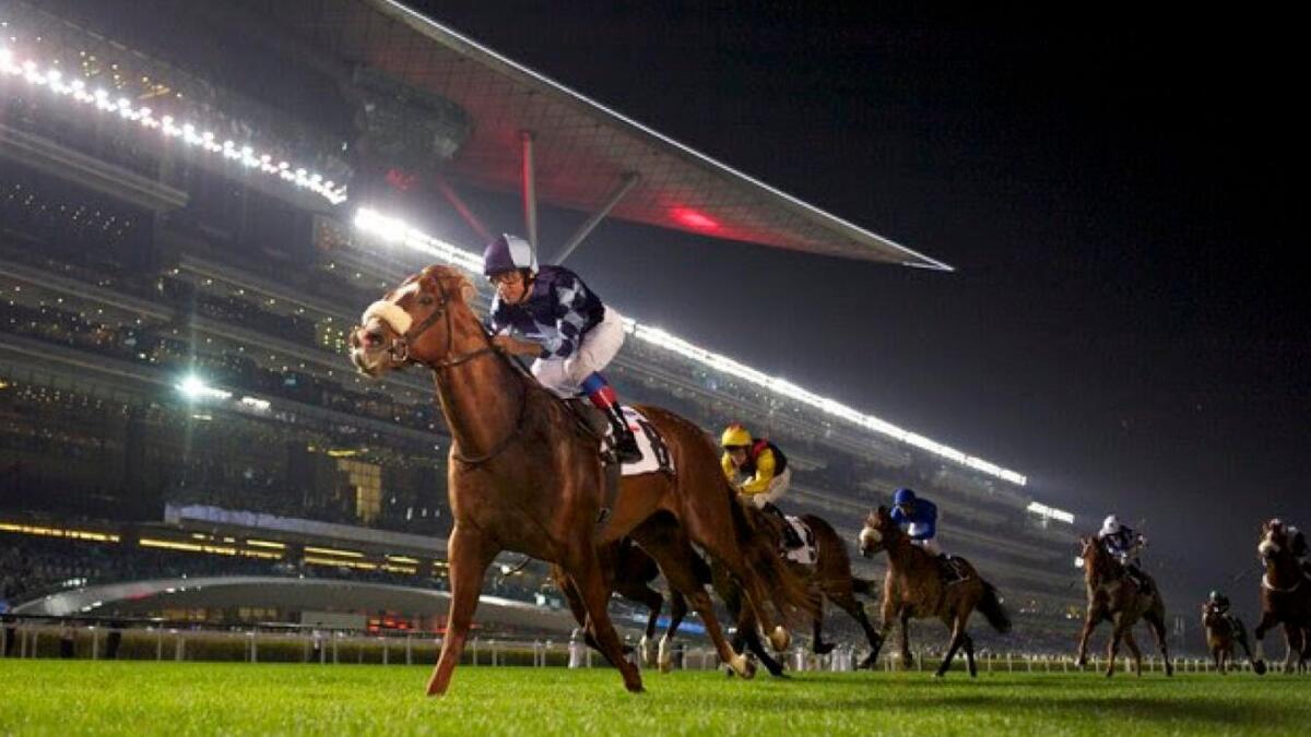 Dubai’s iconic racing venue hosts ‘Festive Friday’, the first of its three big meetings in the build up to the $30.5m Dubai World Cup in March. - Khaleej Times File