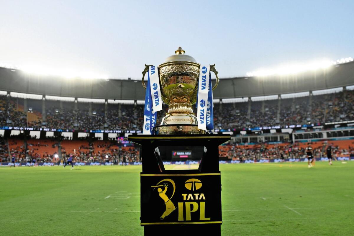 The IPL Trophy. — BCCI