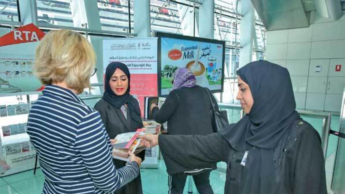 Ten titles handed out in Arabic and English at four Dubai Metro stations 