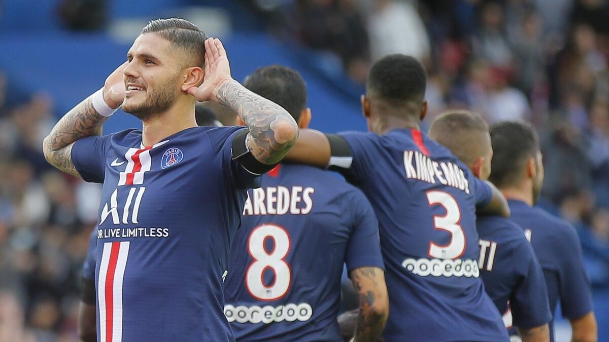 Icardi scores first Ligue 1 goal as PSG cruise past Angers