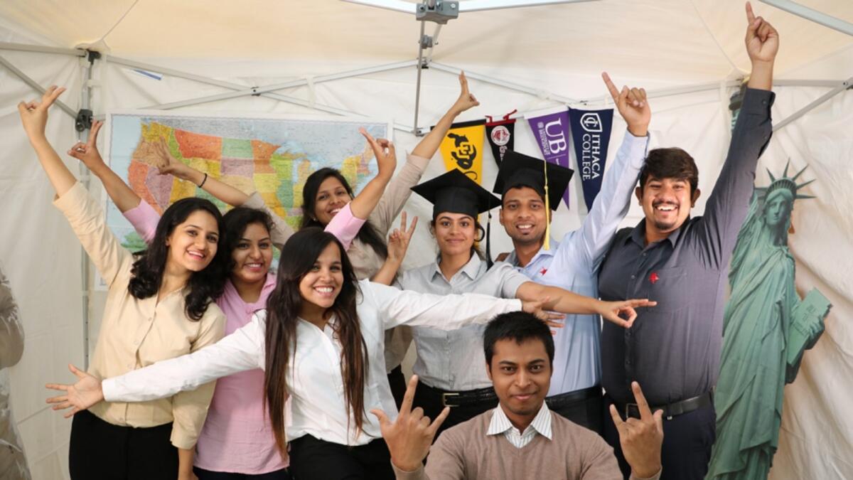 Indian students at the US Consulate Mumbai during the Student Visa Day celebrations. Photo is used for illustrative purpose only. — Courtesy: US Embassy and Consulates in India