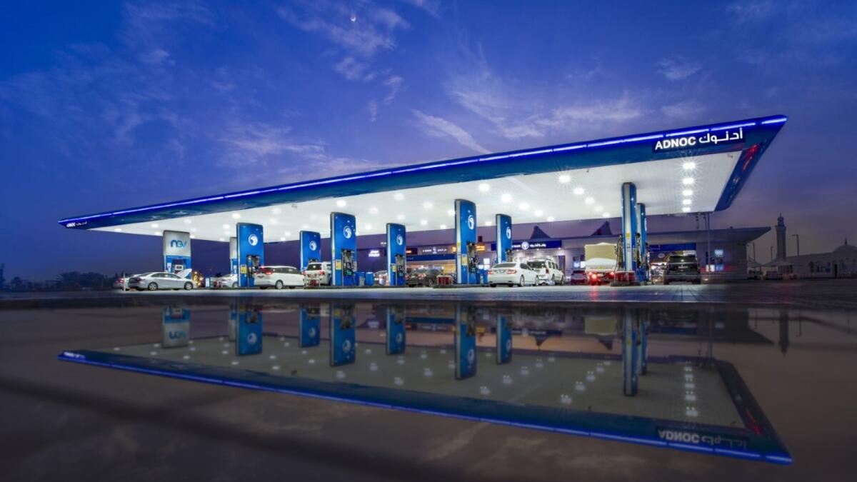 An ADNOC fuel station. The company saw a year-on-year rise of 7 per cent in total fuel volumes over the first nine months of 2022.  - Supplied photo