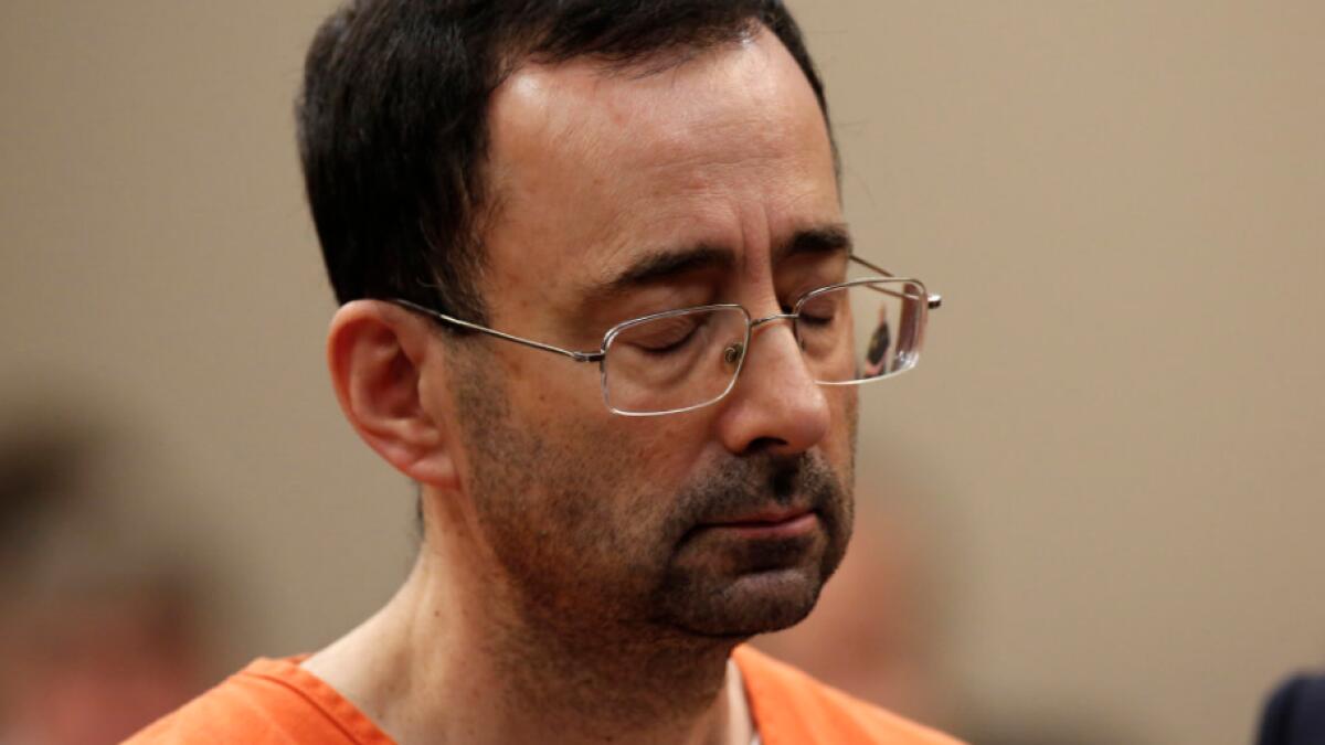Ex-USA gymnastics doctor sentenced to 175 years for sexually abusing 160 girls