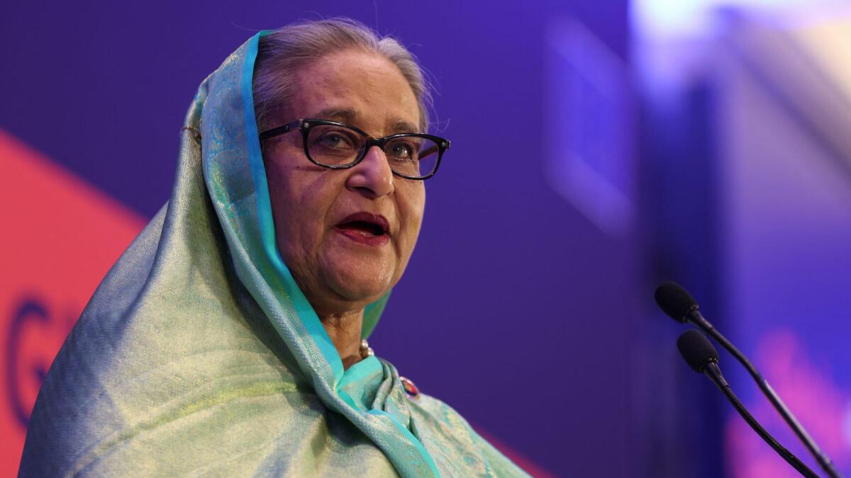 Bangladesh Prime Minister Sheikh Hasina. Photo: Reuters